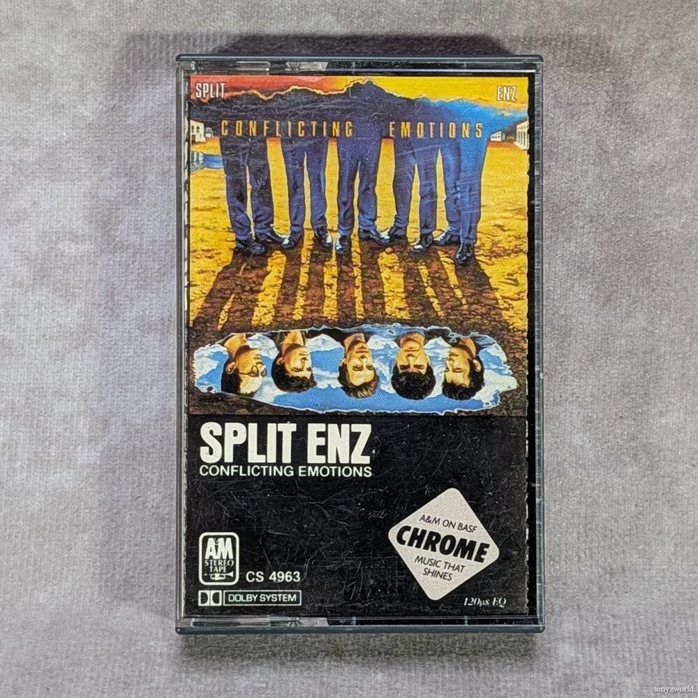 Split Enz Conflicting Emotions 1983 Audio Cassette Tape CS 4963